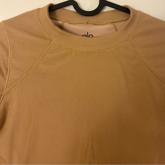 Alo Yoga Vision Long Sleeve - Caramel Latte Small - Picture 4 of 7